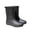 Black, variant on Outdoor Work Booties for Women Mid Tube Rain B𝗈𝗈𝑡𝑠 Fashion Wading Thick Rain Shoes Non-S𝗅ip So𝗅id Color Water Shoes for Mud Gardening Farming