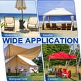 thumbnail image 3 of 4 Sand Bags for Weight, Heavy Duty Sandbags for Canopy Legs, Extra Large Pop Up Tent Weights, Canopy Weight Bags for Gazebo, Outdoor Sun Shelter, Umbrella - Black, 7.8"×18.5", Without Sand, 3 of 6