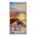 thumbnail image 2 of XYZCANDO Car Seat Towel Protector Non-Slip Towel Car Seat Cover for Swimming Picnic, Car Seat Towel Cover Easy to Clean, Sunset Palm Print, 2 of 11