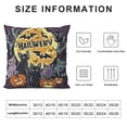 thumbnail image 5 of YINGXI Halloween Throw Pillow Covers Pillow Cases Purple Pumpkin Decorative Cushion Cases for Couch Living Room 18x18in, 5 of 5