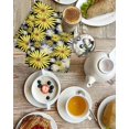 thumbnail image 4 of Farmhouse Daisy Kitchen Dish Towels for Drying Dishes Set of 3, Spring Watercolor Yellow White Floral Waffle Weave Microfiber Hand Tea Bathroom Towels Quick Dry & Absorbent Towel 15.7x23.6, 4 of 7