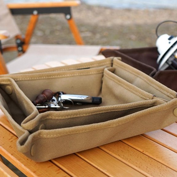 FurNest Outdoor Camping Storage Tray, Travel Storage Box, Portable Folding Squ