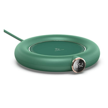 

DC 5V USB Heating Warm Cup Mat Temperature Coaster Adjustment Timing Heater for Coffee Milk Tea Green