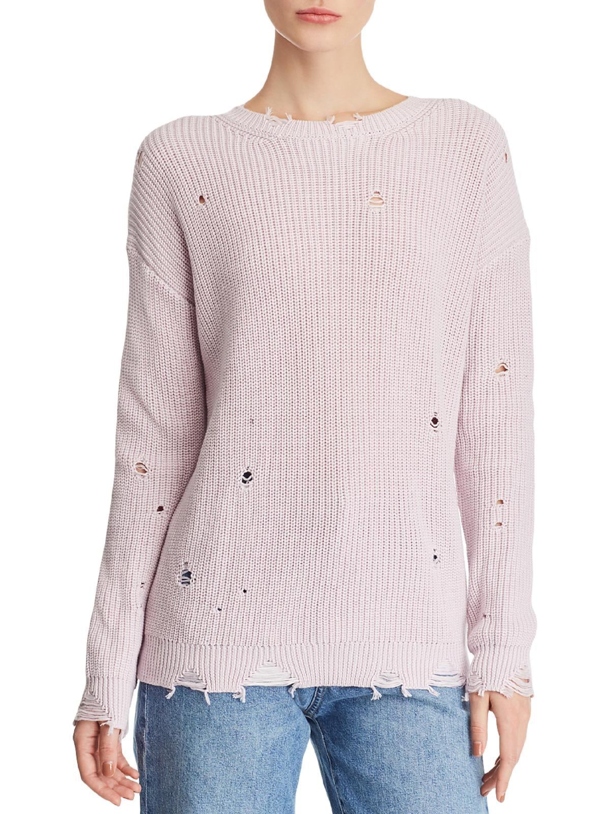 Distressed ribbed sweater Clearance