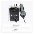 thumbnail image 2 of Hot Air Gun 858D BGA Rework Solder Station Heat Gun 700W Adjustable temperature Hair Dryer Electron Welding SMD IC Repair Tools ,Variable Temperature, 2 of 6
