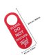 thumbnail image 2 of unbranded 3Ud Letrero De Privacidad En Cuero Rojo Para Puertas Con Doble Uso En Hogar, 2 of 6
