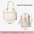 thumbnail image 6 of Kedzie Harper Multi-Pocket Crossbody Bag, Ivory (Women's), 6 of 7
