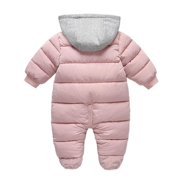 Odeerbi Baby Girls Boys Clothes Baby Rompers Knit Hooded Romper Winter Clothing Set Snowsuit Athletic Style Jumpsuit Outfits
