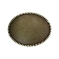 thumbnail image 1 of CTM® Blank Oval Belt Buckle with Edge Detail, 1 of 2