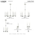 thumbnail image 3 of 46883-91 Livex Lighting Karlstad - 3 Light Chandelier in Contemporary Style - 12 Inches wide by 19 Inches high-Brushed Nickel Finish    -Traditional, 3 of 8