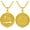 Gold, variant on Memento Mori Necklace 925 Sterling Silver Amor Fati Stoic Four Virtues Necklaces Nature Jewelry Christmas Stoicism Gifts for Men Women Black/Gold/Silver