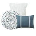 thumbnail image 5 of Mainstays Ezra 10-Piece Teal Medallion Bed in a Bag, Queen, 5 of 6