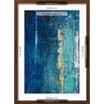 thumbnail image 5 of Art.com Deep Blue Abstract Art Print by Patricia Pinto, Brown Frame Wall Art, 17" x 23", 5 of 5