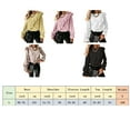 thumbnail image 2 of Sonducket Blusa de mujer de Color sólido de estilo informal, camisa ajustada para niña, fiesta, banquete, viajes, senderismo, ropa de manga larga Prendas para la parte del cuerpo Albaricoque Sonducket AP013085-04, 2 of 5