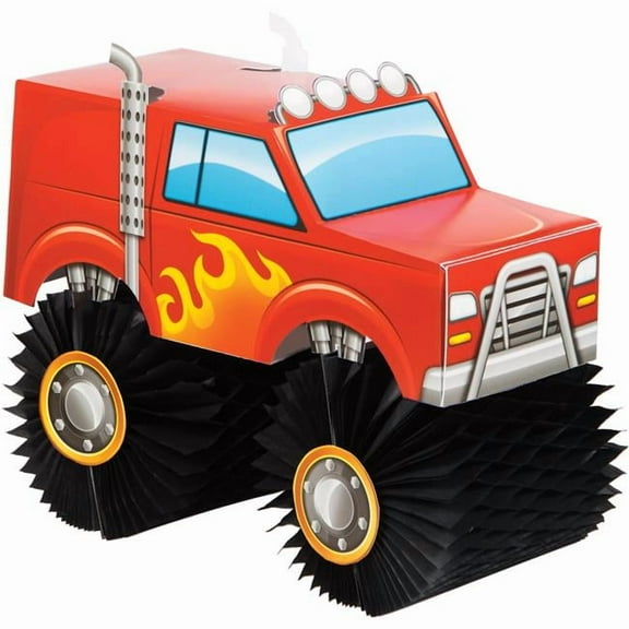 Creative Converting 340059 Monster Truck Centerpiece