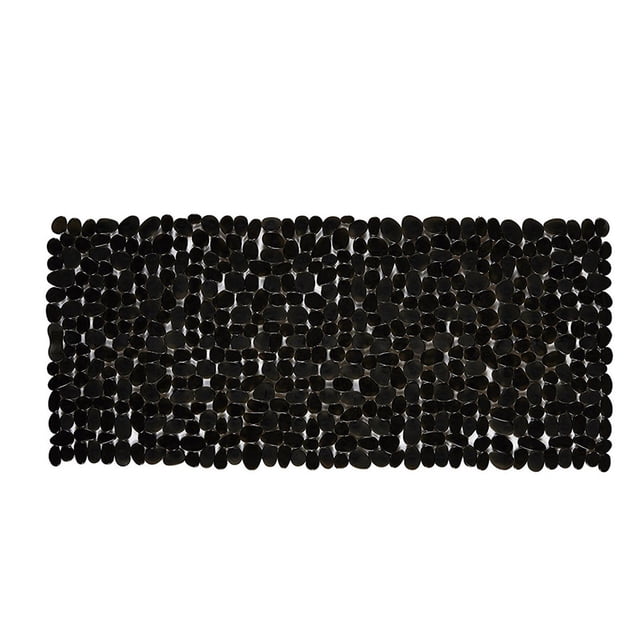 Alfombrilla antideslizante para baño, ducha de baño, alfombrilla de PVC para baño con ventosas, alfombrilla antideslizante para bañera, color negro Eigraketly HA000330-03B