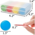 thumbnail image 2 of 640 Pcs Plastic Poker Chips, 4 Colors Bingo Chips with Storage Box, 1.5 Inch Card Game Tokens, Counter Disk Counting Markers for Math Practice, Opaque Reward Coin for Teaching, Parties, Casino, 2 of 7
