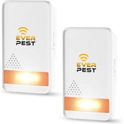 Pest Control Ultrasonic Repellent - Easy Humane Way to Repel Rodents, Mosquitos, Roaches,  Ants, and Flies - House Plug in Pest Repeller | 800 - 1600 Sq Ft per Device (2Pk) by Ever Pest