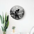 thumbnail image 4 of 10 Inch Wall Clock Battery Operated Silent Clock Decorative for Office, Kitchen, Outdoor, Living RoomCute Black Cat Stripe Cute, 4 of 4