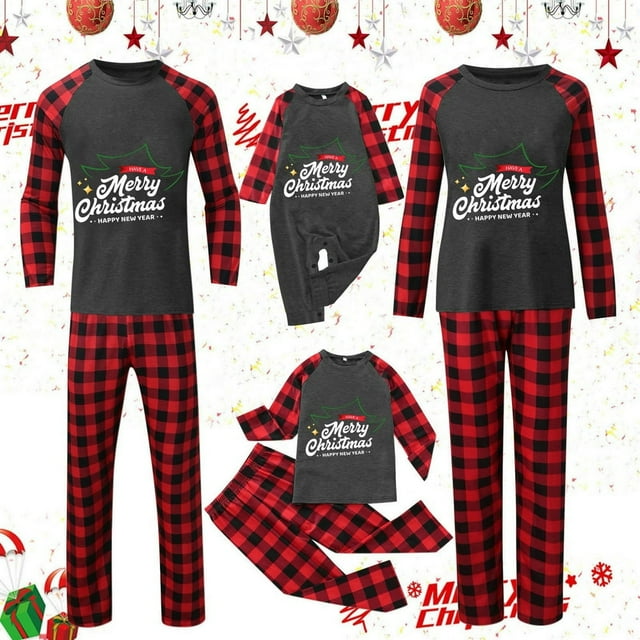 2023 Pyjamas de Famille Ensembles d'Impression Hommes Velours Pyjamas Assortis pour la Famille