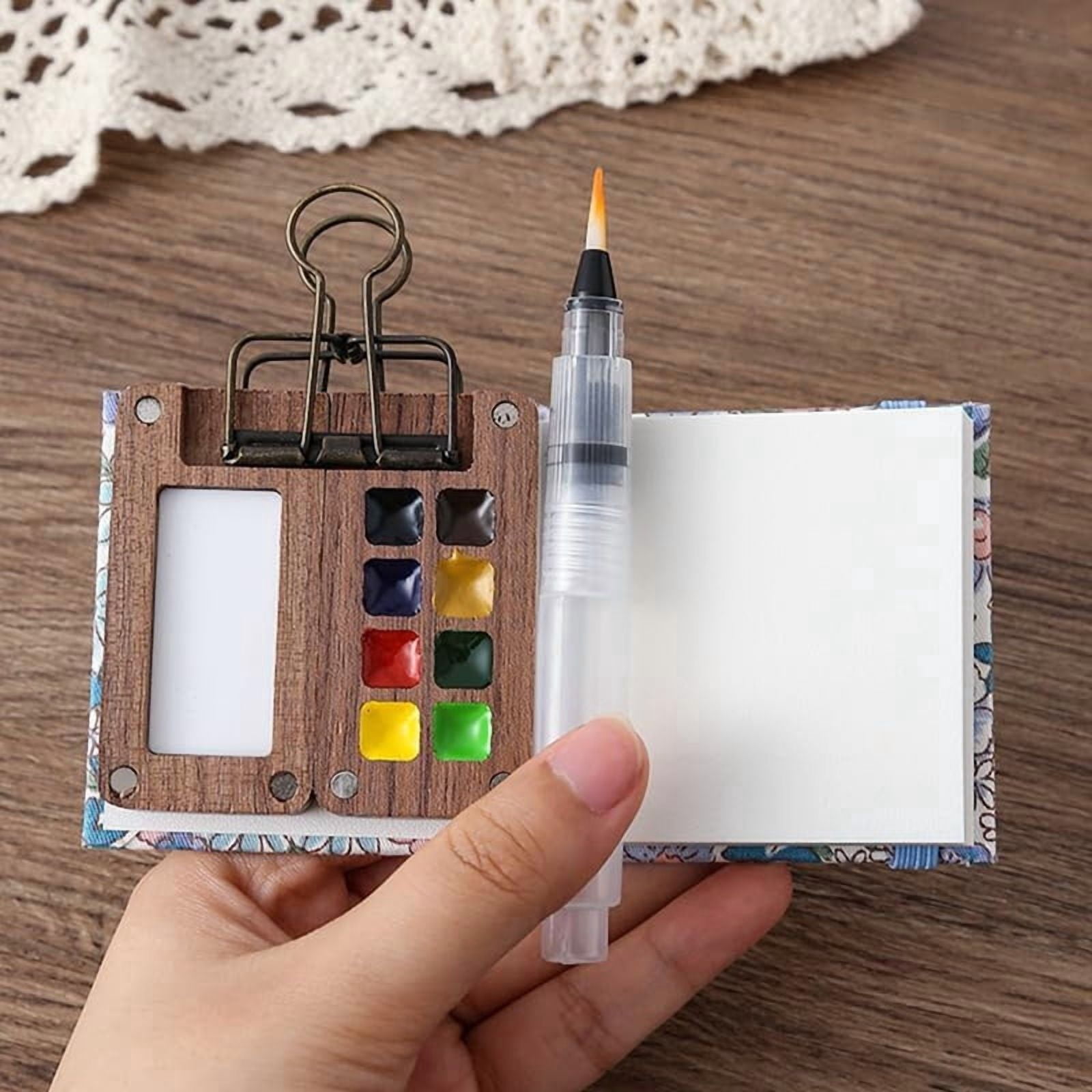2X Travel Paint Palette, Mini Watercolor Paint Set, Portable Paint Palette for Travel, Watercolor Paint Palette