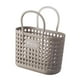 thumbnail image 2 of Cesta de ducha con almacenamiento, bolso de mano, multifunción, de drenaje rápido Café pequeño, 2 of 9
