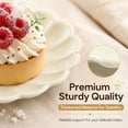 thumbnail image 2 of 60 Pcs Mini Dessert Plates Cupcake Plates, XISELI 3.5 Inch Scalloped Edge Paper Dessert Plates Round Mousse Cupcake Base for Baking Birthday Wedding Party Events, Beige, 2 of 7