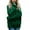 Green, variant on Viikei Womens Plus Sweaters Turtleneck Sweaters for Women Knitted Sweater Women Sweater Clearance for Women Casual Solid Color Thick Line Long Sleeve Turtleneck Sweater Pullover Tops