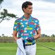 thumbnail image 3 of Balery Color Dachshund Dog Camisa Polo de Hombre con Estampado, de Manga Corta y Tejido Medio, Camisa Tipo Golf Polo-Large, 3 of 6