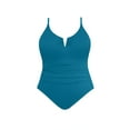 thumbnail image 3 of Time and Tru Women's V Wire Swimsuit, 1-Piece, Sizes XS-3X, 3 of 5