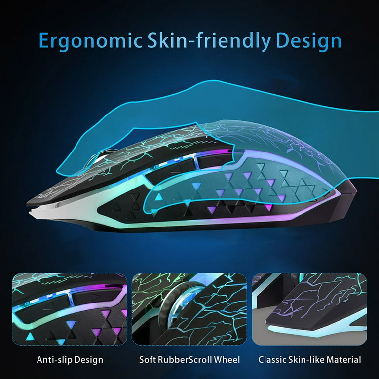 TENMOS Ergonomic Wireless Gaming Mouse, Built-in TENMOS Ergonomic Wireless Gaming Mouse, Built-in