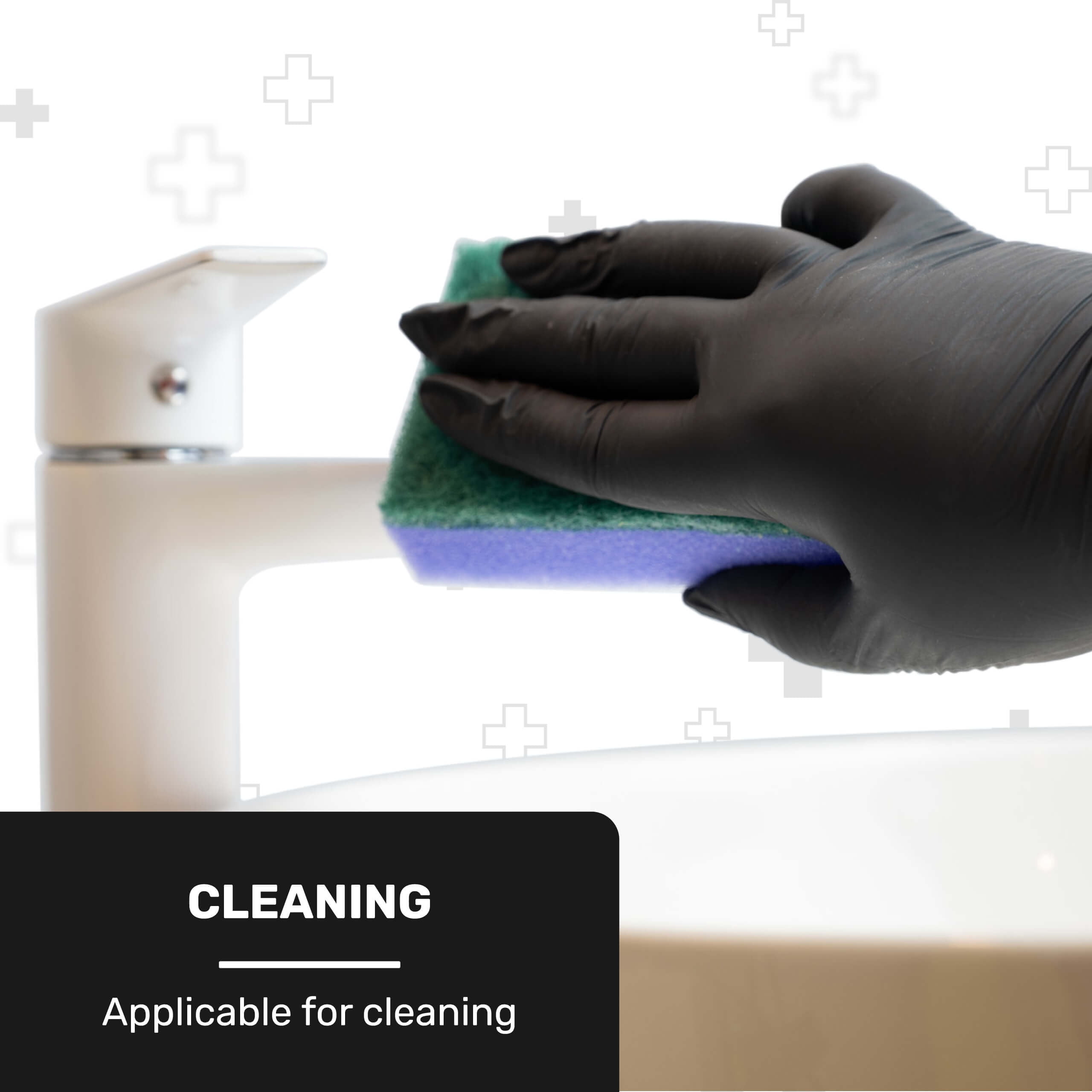 WellBefore Black Vinyl Disposable Gloves - Small 200 Ct. - Powder & Latex-Free Gloves