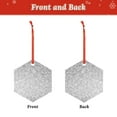 thumbnail image 2 of Sikiie Silver Mosaic Acrylic Christmas Ornament Pendant Christmas Ornaments Hanging Ornament for Christmas Winter New Year Party -Hexagon, 2 of 7