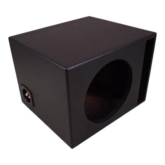 Single 12" Subwoofer Universal Fit Vented Port Sub Box Speaker Enclosure - Coated
