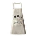 thumbnail image 2 of Fashionable And Cute Cooking Apron Decorated With Kitchen Utensil Graphics And "Cooking" Text, Dirt Resistant For Kitchen Cooking Baking And Clean-Up Tasks, Unisex Adjustable, 2 of 6