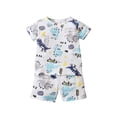 thumbnail image 3 of hirigin Kid Baby 2Pcs Summer Outfits Cartoon Print Short Sleeve Tops + Shorts, 3 of 9