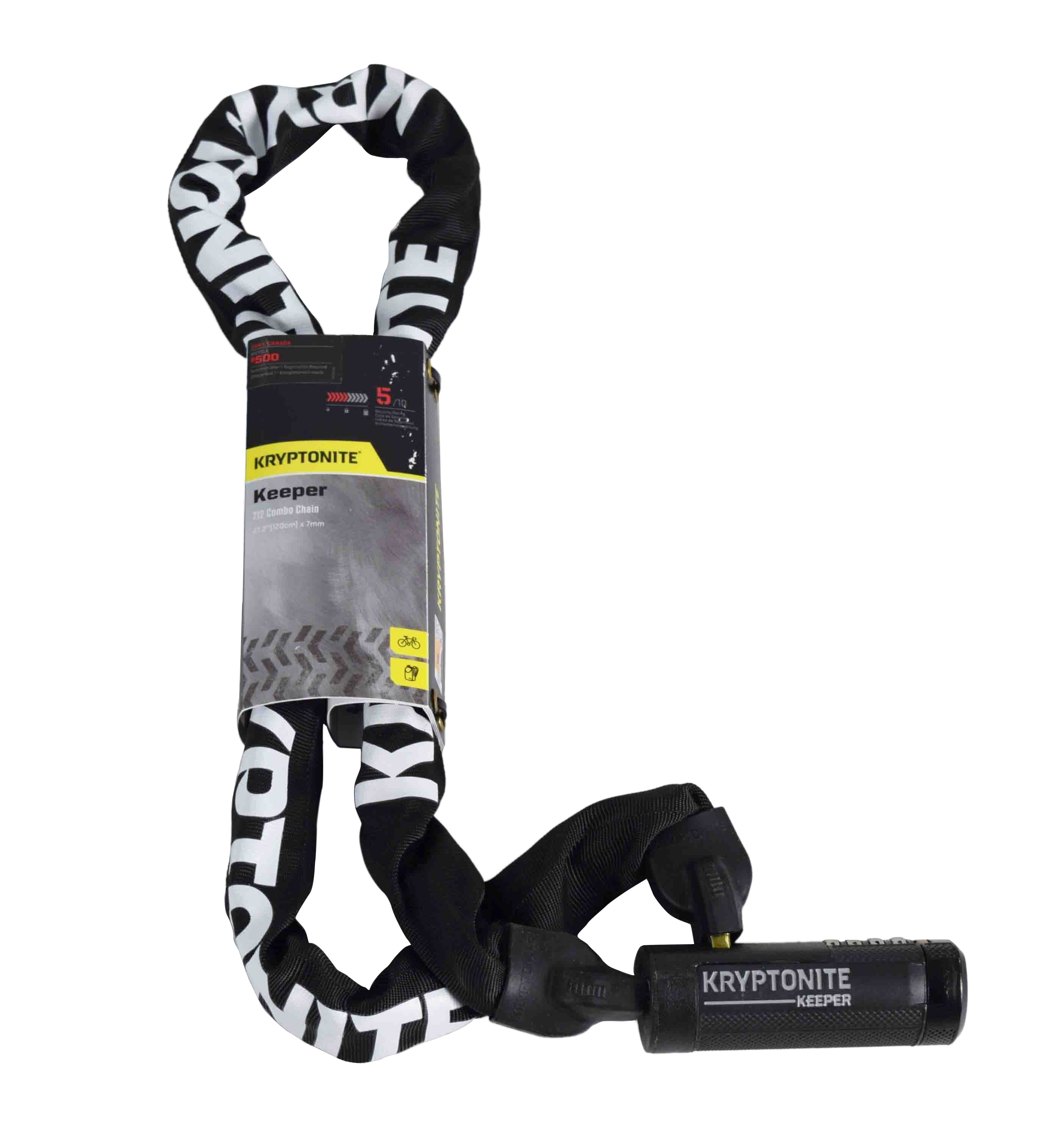 Kryptonite Keeper 712 Chain Lock with Combination 3.93 120cm Walmart