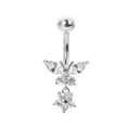 thumbnail image 1 of SharkTRUE Simple Teardrop-shaped Belly Button Buckle Human Body Non-piercing Button Buckle Button Belly, 1 of 8