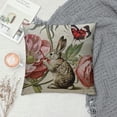 thumbnail image 2 of HopyeerPack Rustic Vintage Animals Throw Pillow Covers Decorative Cute Dragonflies Robin Birds Butterfly Flowers Pillow Cushion Cover "(VA-Animals), 2 of 5