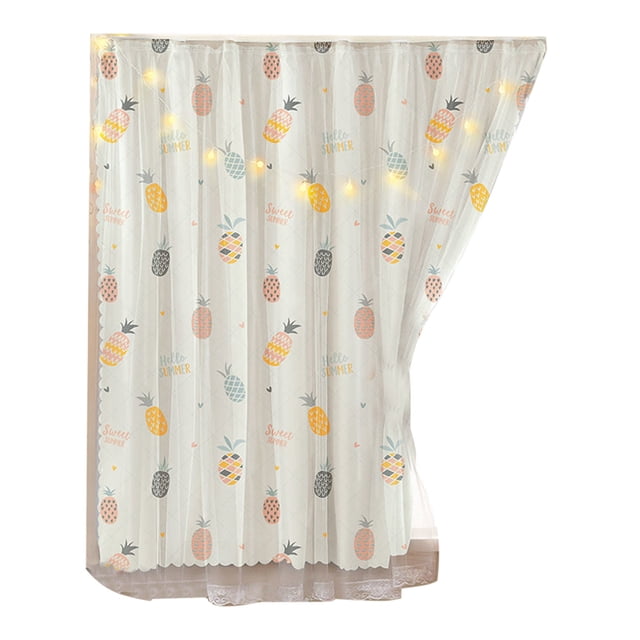 Curtains For Bedroom Window Self-Adhesive Light-Filtering Polyester 100 cm x 150 cm No-Drill Installation