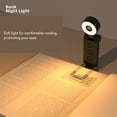 thumbnail image 4 of Luz De Libro LED Plegable Con Clip, Lámpara De Lectura Recargable Con 6 Brillos Y 5 Colores, Temporizador, Portátil Para Lectura En Cama, USB, 700 MAh, Luz Cálida De 3100 K,, 4 of 7