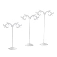 thumbnail image 1 of lionlar 3x "T" Earring Display Stand- Earring Stand Jewelry Photography Display For Show White-Wave, 1 of 9
