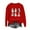 2-Red, variant on LYEAA Halloween Crewneck Sweatshirts Women Long Sleeve Regular Ribbed Cuff Tunic Oversized Casual Wear Ghost Holiday Clothes Black XL