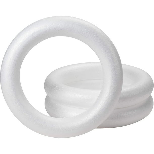 3 Pack 12 Inch Foam Wreath Forms Round Craft Rings For Front Door 