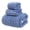 Blue, variant on Elegant Choise 3/9 Pieces Candy Fleece Towel Set - Ultra Soft Bath, Hand & Face Towels in 4 Colors | Quick-Dry & Luxurious