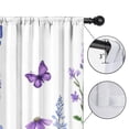 thumbnail image 4 of Blackout Kids Curtains,Watercolor Flowers and Butterflies Childrens Insulated Curtains Set Of 2,Bedroom Essentials,Toddler Room Decor 42x84in(106x213cm), 4 of 4