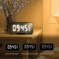 thumbnail image 4 of Digital Clock Radio, Fm Radio with Bluetooth Speaker, Dual Alarm, Large LED Display, Music Player, Stand - Black, 4 of 5
