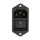 thumbnail image 1 of IEC320 C14 AC Power Cord Socket Outlet Receptacle with Rocker Switch 250V 10A, 1 of 4