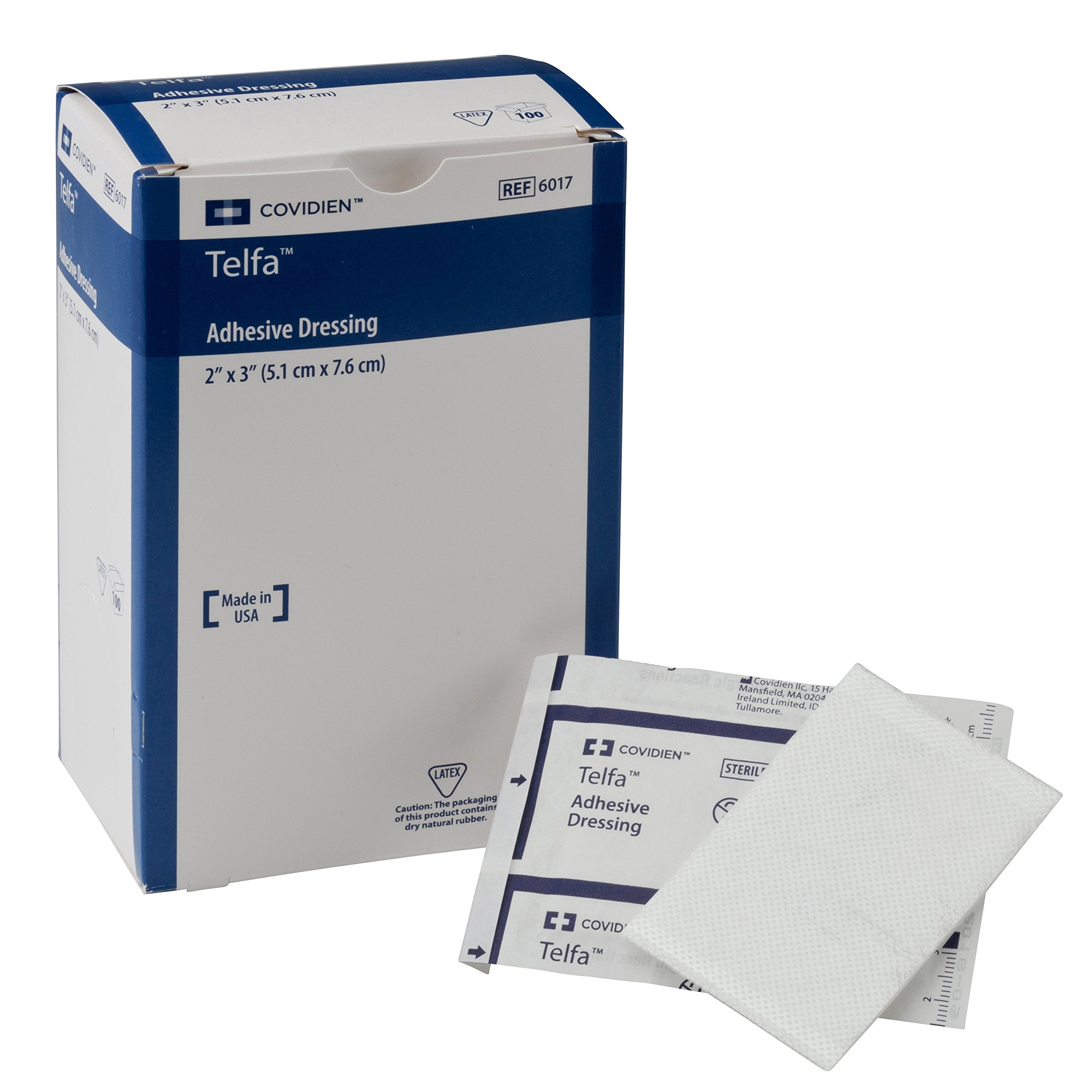 Covidien 6017 Telfa Adhesive Dressing, Sterile 1's in PeelBack Package