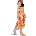 thumbnail image 3 of HAPPY BAY Women's Bikini Beach Wrap Swim Cover up Swimwear Skirt Bathing suit Summer Wraps Beachwear Sarong Coverups Swimsuits for Women One Size Amber, Fruits, 3 of 4